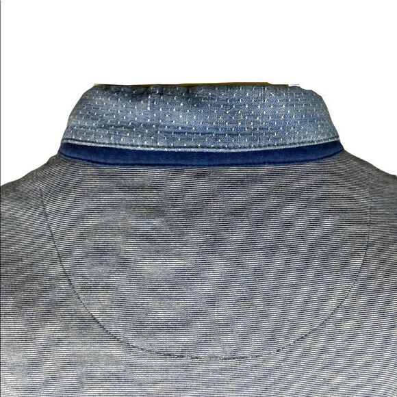 Men's Ted Baker S/S Blue Polo Button Down Size 5 (M) - Picture 6 of 9